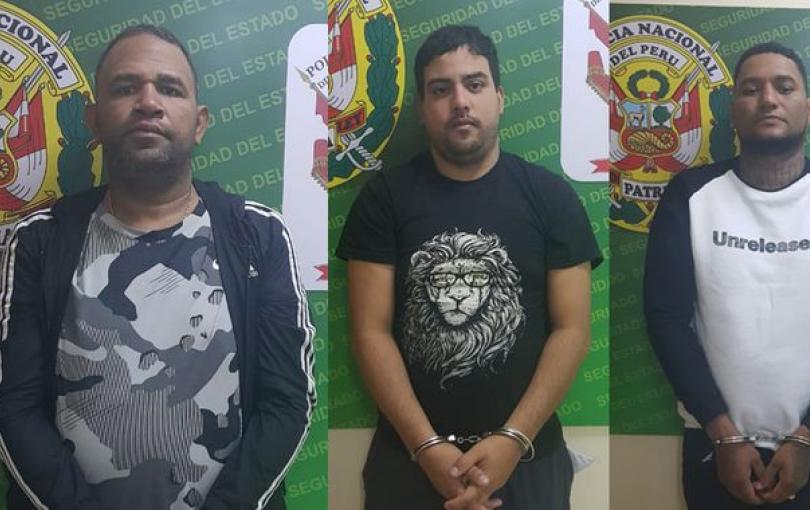 A la carcel los 3 Venezolanos que robaron S/40 mil soles de casa de cambios El delito fue perpetrado el pasado miércoles.