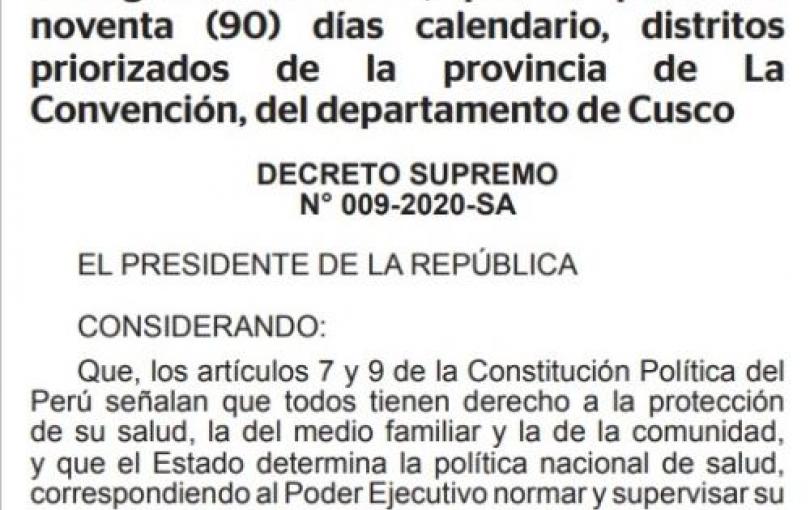 Comprende a los distritos de Santa Ana, Maranura y Echarati.