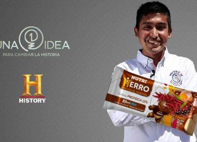 Julio Garay finalista en History Chanel galletas nutri hierro
