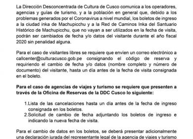 Atención operadores, agencias y guías de turismo.