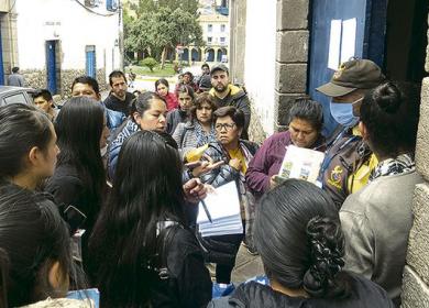 Colas en el ministerio de Cultura